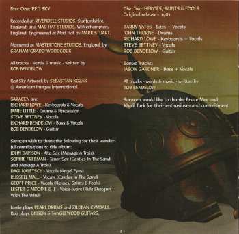 2CD Saracen: Red Sky / Heroes, Saints & Fools