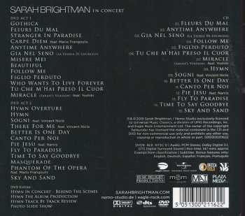 CD/DVD Sarah Brightman: Hymn In Concert DLX 16865