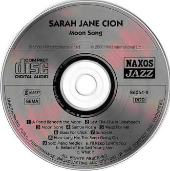 CD Sarah Jane Cion: Moon Song 532244