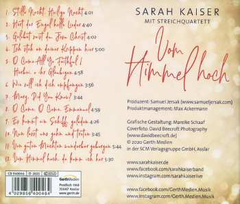 CD Sarah Kaiser Mit Streichquartett: Vom Himmel Hoch 396390