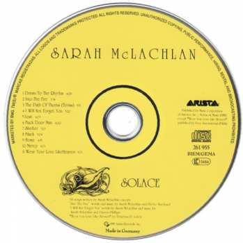 CD Sarah McLachlan: Solace 33321