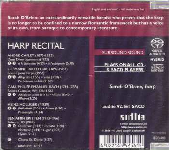 SACD Sarah O'Brien: Harp Recital 326101