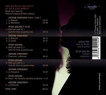 CD Sarah Perl: Musik Von Antoine Forqueray & Peter Uehling 314448