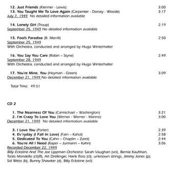 4CD Sarah Vaughan: A Miracle Happened