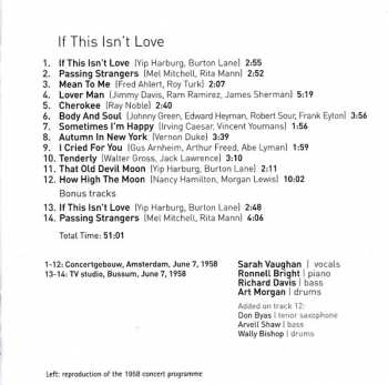 CD Sarah Vaughan: If This Isn't Love 417960