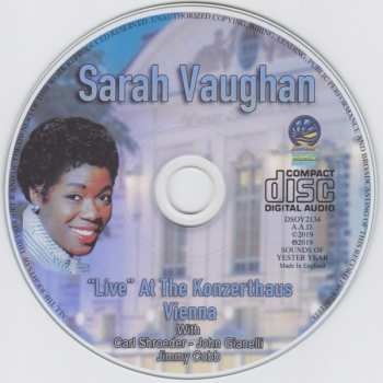 CD Sarah Vaughan: "Live" At The Konzerthaus, Vienna 239615