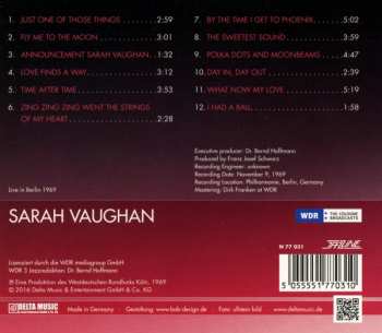 CD Sarah Vaughan: Live In Berlin 1969 369692