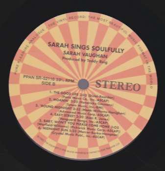 LP Sarah Vaughan: Sarah Sings Soulfully LTD 383768