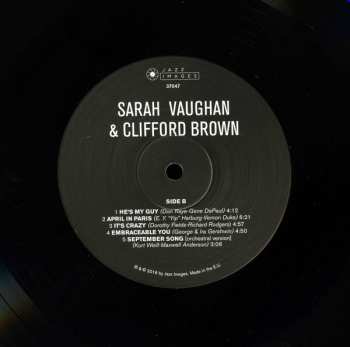LP Sarah Vaughan: Sarah Vaughan & Clifford Brown DLX | LTD 63594