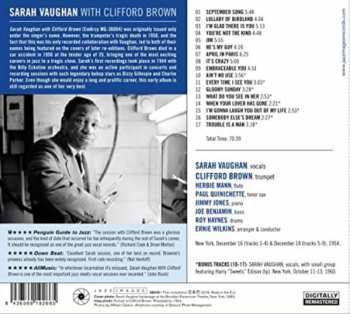 CD Sarah Vaughan: Sarah Vaughan with Clifford Brown 304802