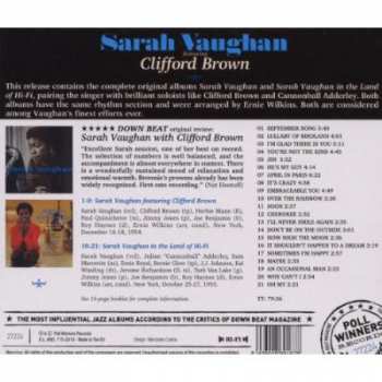 CD Sarah Vaughan: Sarah Vaughan Featuring Clifford Brown / Sarah Vaughan In The Land Of Hi-Fi 98876