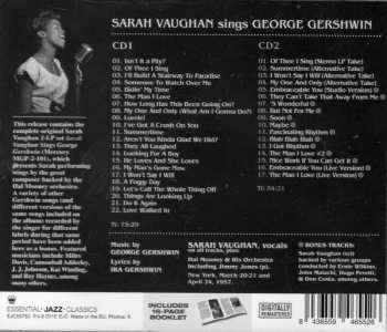 2CD Sarah Vaughan: Sarah Vaughan Sings George Gershwin 437501