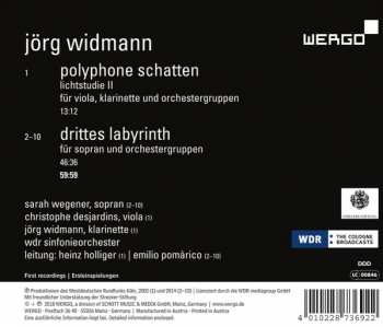 CD Sarah Wegener: Drittes Labyrinth / Polyphone Schatten 294517