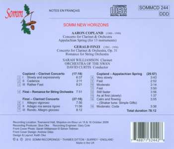 CD Sarah Williamson: Copland and Finzi Clarinet Concertos 468495