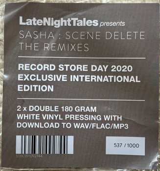LP Sasha: Scene Delete: The Remixes LTD | NUM | CLR 315747