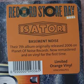 LP Sator: Basement Noise LTD | CLR 128605