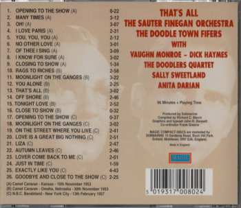 CD Sauter Finegan Orchestra: That's All 297112
