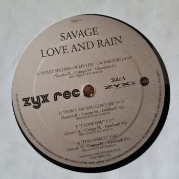 2LP Savage: Love And Rain 76554