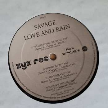 2LP Savage: Love And Rain 76554