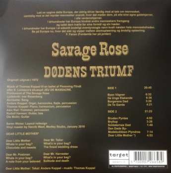 LP Savage Rose: Dødens Triumf LTD 220915