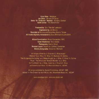 CD Savatage: Sirens & The Dungeons Are Calling - The Complete Session DIGI 32819