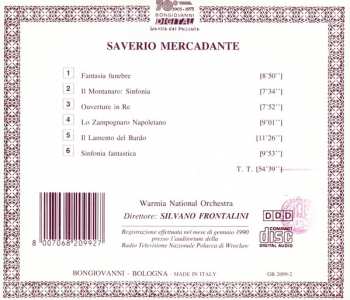 CD Giuseppe Saverio Mercadante: Overture In Re / Sinfonia Fantastica / Fantasia Funebre / Lo Zampognaro Napoletano / Il Lamento Del Bardo / Sinfonia Dall'opera Il Montanaro 408156
