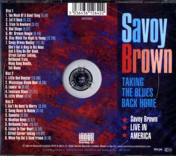 3CD Savoy Brown: Taking The Blues Back Home - Live In America 98783