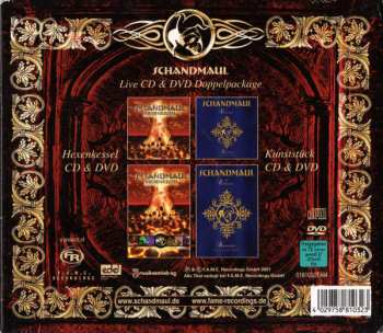 2CD/2DVD/Box Set Schandmaul: Live CD & DVD Doppelpackage - Hexenkessel & Kunststück 438363