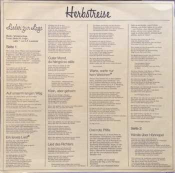 LP Schmetterlinge: Herbstreise - Lieder Zur Lage 335900