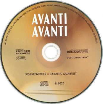 CD Schneeberger & Bakanic Quartett: Avanti Avanti 536910