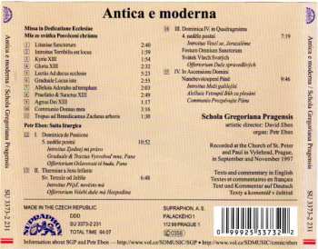 CD Schola Gregoriana Pragensis: Antica E Moderna 2464