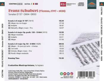 CD Franz Schubert: Sonatas D157 - D664 - D850 487912