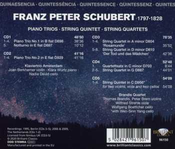5CD/Box Set Franz Schubert: Piano Trios, String Quintet, String Quartets 441654