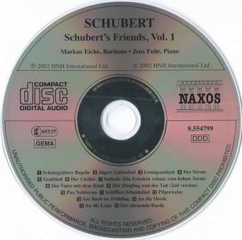 CD Franz Schubert: Schubert's Friends, Vol. 1 422153
