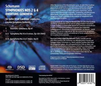 SACD Robert Schumann: Overture: Genoveva / Symphonies Nos 2 & 4 424776