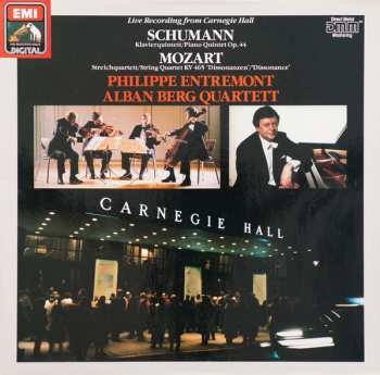 Album Robert Schumann: Live Recording From Carnegie Hall: Klavierquintett = Piano Quintet Op. 44 / Streichquartett = String Quartet KV 465 'Dissonanzen' = 'Dissonance'