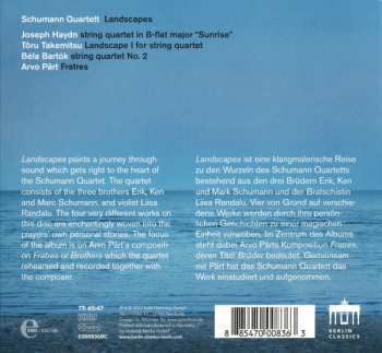 CD Schumann Quartett: Landscapes 335400