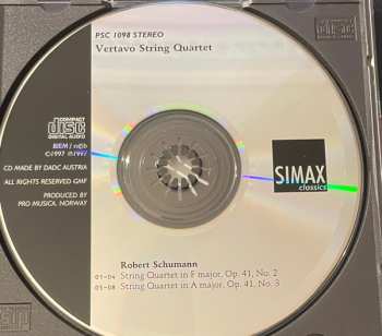 CD Robert Schumann: String Quartets No.2 & 3