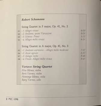 CD Robert Schumann: String Quartets No.2 & 3