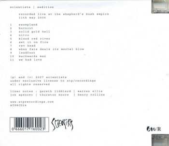 CD The Scientists: Sedition