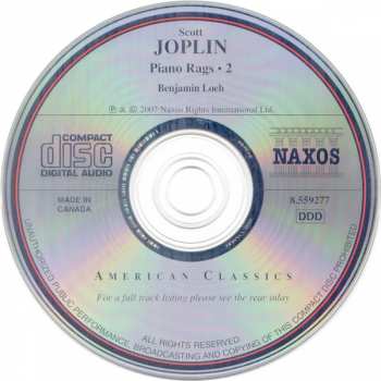 CD Scott Joplin: Piano Rags ● 2 330011