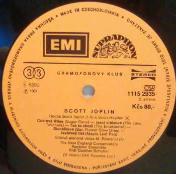 LP Scott Joplin: The Red Back Book