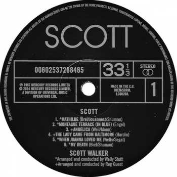 LP Scott Walker: Scott LTD 377460