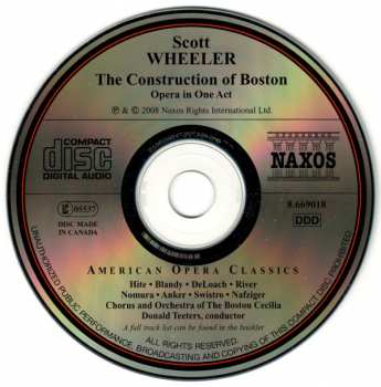 CD Scott Wheeler: The Construction Of Boston 383792