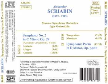 CD Alexander Scriabine: Symphony No.2 • Symphonic Poem In D Minor 438118