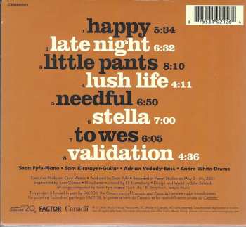 CD Sean Fyfe Quartet: Late Night 487785