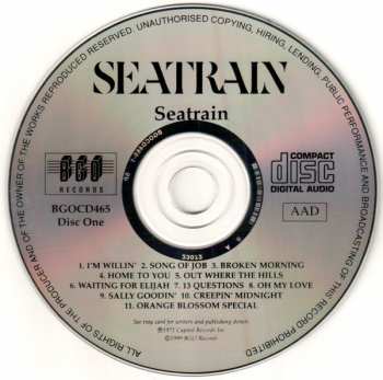 2CD Seatrain: Seatrain / Marblehead Messenger 156597