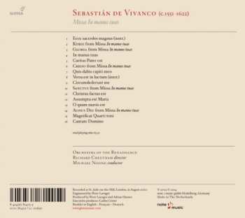 CD Sebastián De Vivanco: Missa In Manus Tuas 454556