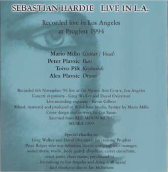 CD Sebastian Hardie: Live In L.A. 303685