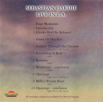 CD Sebastian Hardie: Live In L.A. 303685